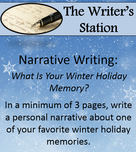December 2014 Writing Prompt