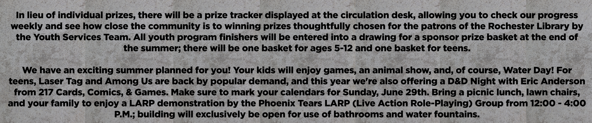 Spring 25 Youth services